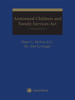 cover image of Annotated Children and Family Services Act